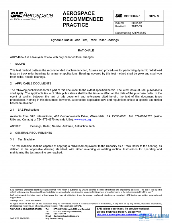 SAE ARP 5483/7 Series PDF
