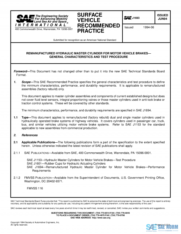 SAE J 1693 Series PDF