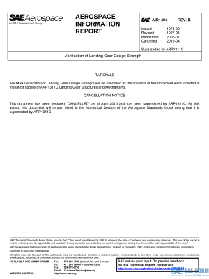 SAE AIR 1494 Series PDF