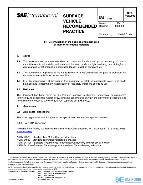 SAE J 1756 Series PDF