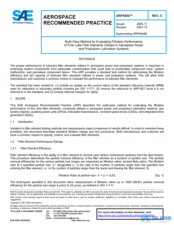 SAE ARP 5454 Series PDF