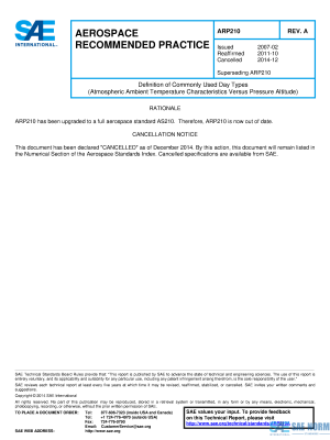 SAE ARP 210 Series PDF