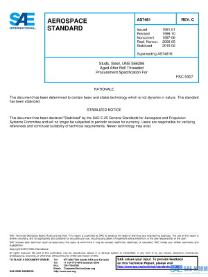 SAE AS 7481 Series PDF