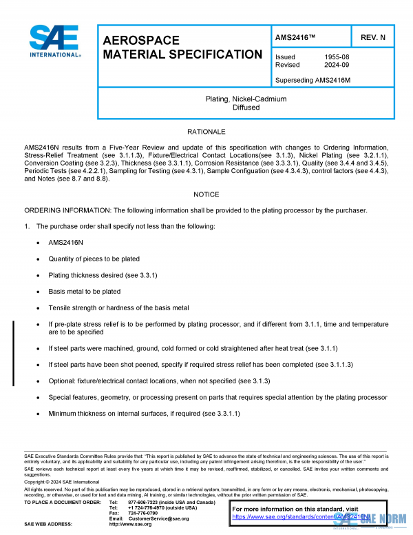 SAE AMS 2416 Series PDF