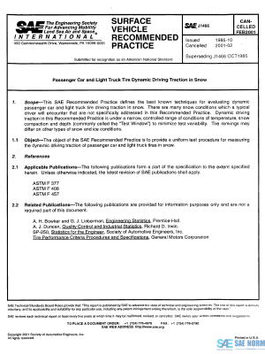 SAE J 1466 Series PDF