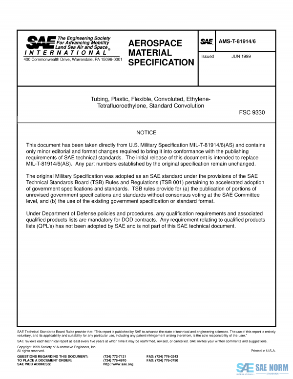 SAE AMST 81914/6 Series PDF