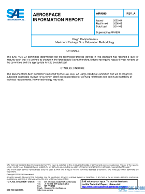 SAE AIR 4899 Series PDF