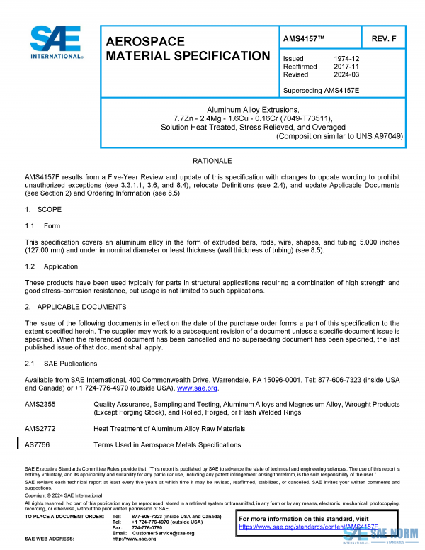 SAE AMS 4157 Series PDF