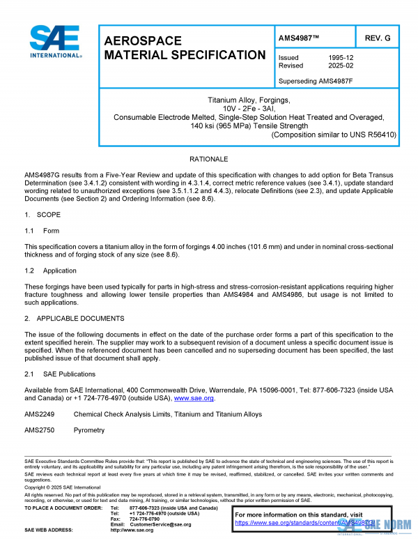 SAE AMS 4987 Series PDF