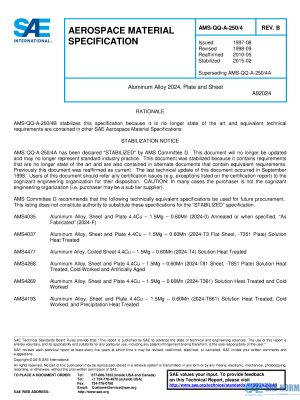 SAE AMSQQA 250/4 Series PDF