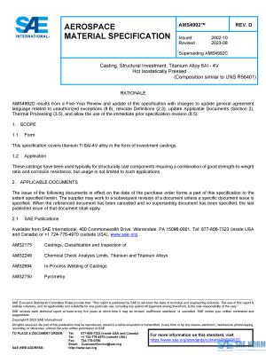 SAE AMS 4992 Series PDF
