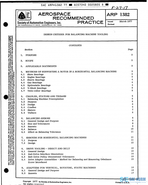 SAE ARP 1382 Series PDF