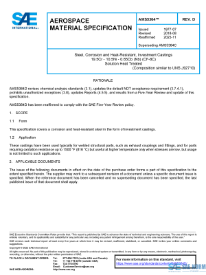 SAE AMS 5364 Series PDF