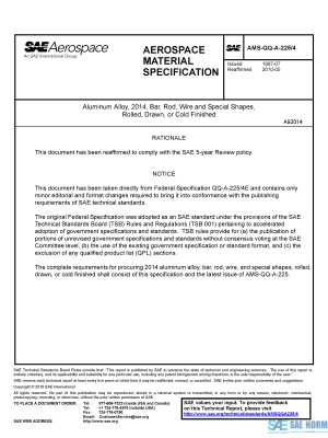 SAE AMSQQA 225/4 Series PDF