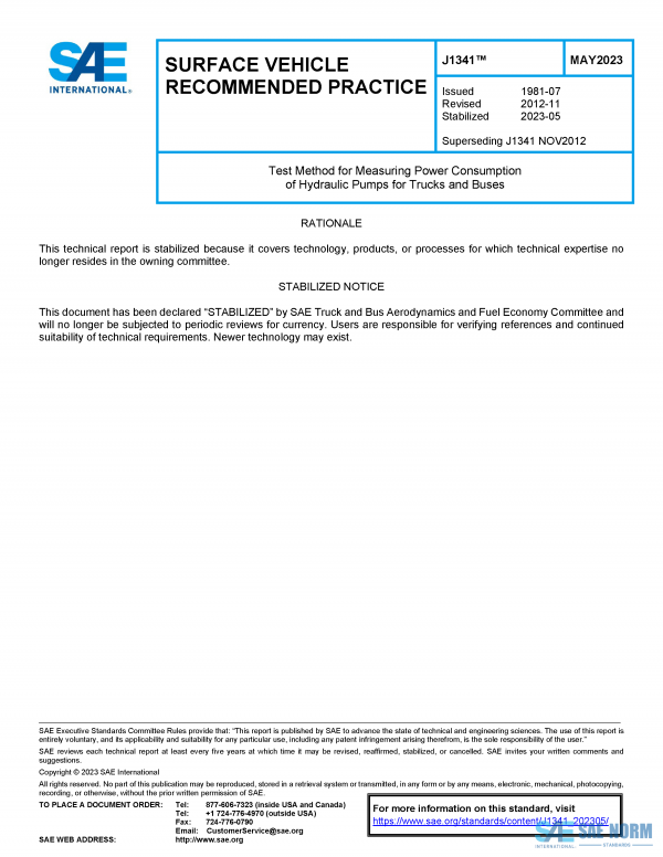 SAE J 1341 Series PDF