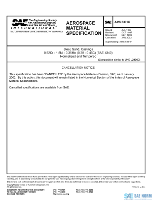 SAE AMS 5331 Series PDF