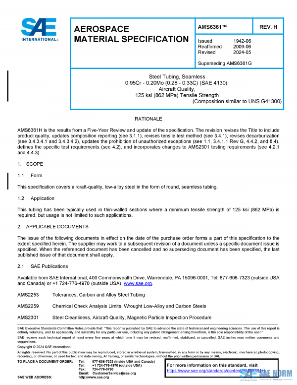 SAE AMS 6361 Series PDF