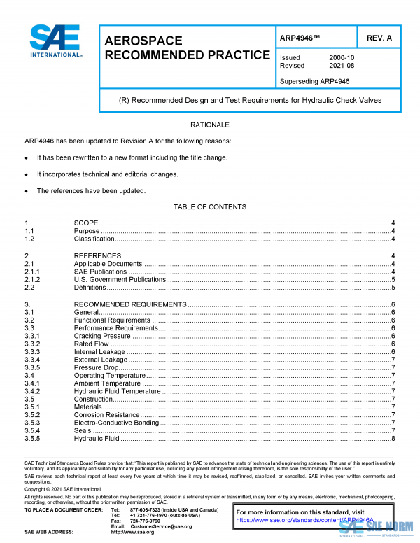 SAE ARP 4946 Series PDF