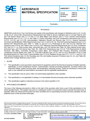 SAE AMS 2750 Series PDF