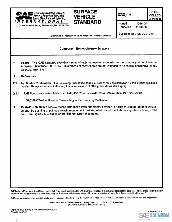 SAE J 728 Series PDF