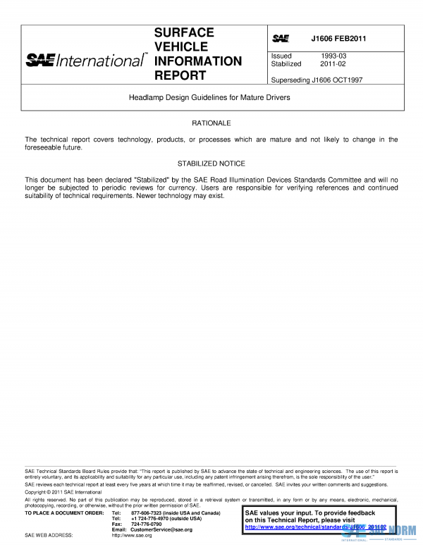 SAE J 1606 Series PDF