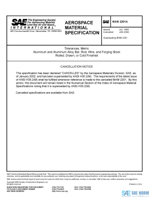 SAE MAM 2201 Series PDF