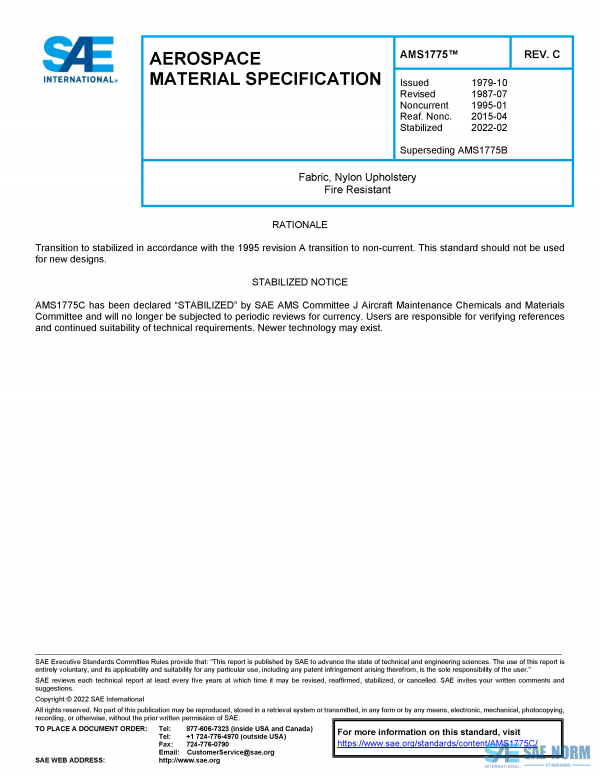 SAE AMS 1775 Series PDF