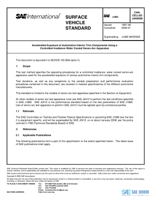 SAE J 1885 Series PDF