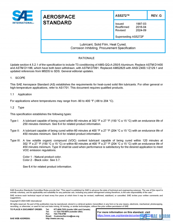 SAE AS 5272 Series PDF