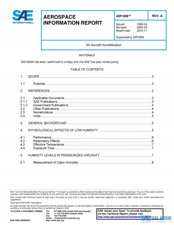 SAE AIR 1609 Series PDF