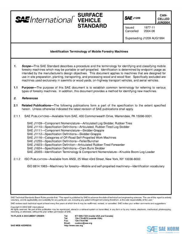 SAE J 1209 Series PDF