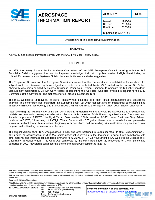 SAE AIR 1678 Series PDF