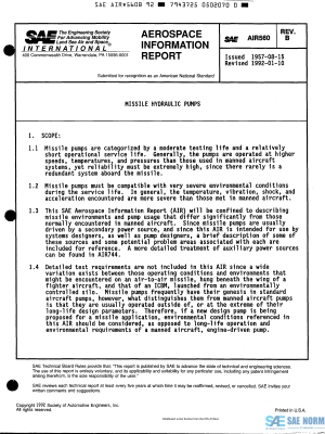 SAE AIR 560 Series PDF
