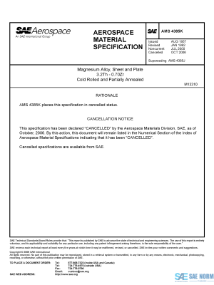 SAE AMS 4385 Series PDF