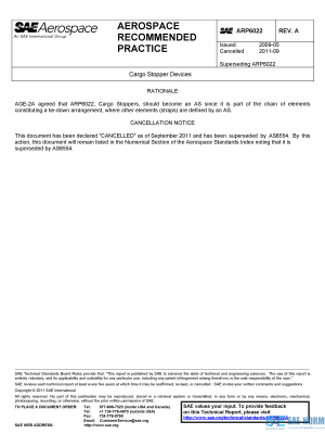 SAE ARP 6022 Series PDF