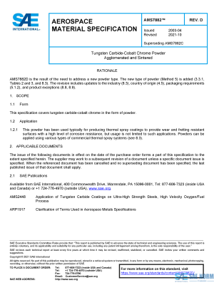 SAE AMS 7882 Series PDF