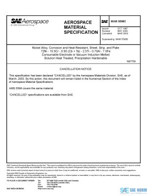 SAE MAM 5598 Series PDF