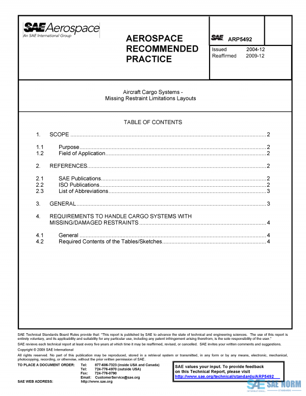 SAE ARP 5492 Series PDF
