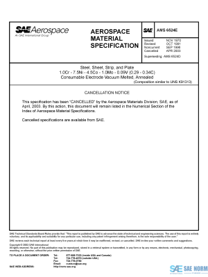 SAE AMS 6524 Series PDF