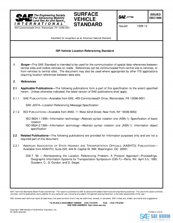SAE J 1746 Series PDF