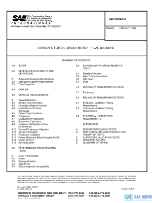 SAE USCAR 6 Series PDF