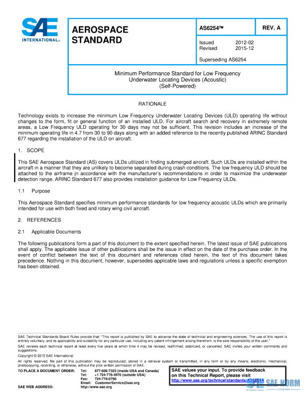SAE AS 6254 Series PDF