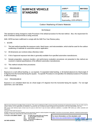 SAE J 1976 Series PDF