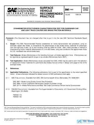 SAE J 1652 Series PDF