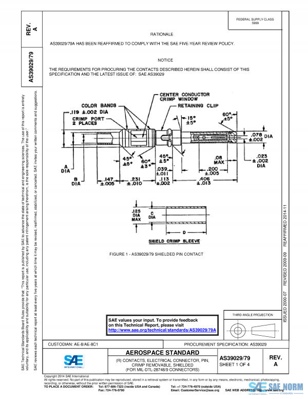 SAE AS 39029/79 Series PDF
