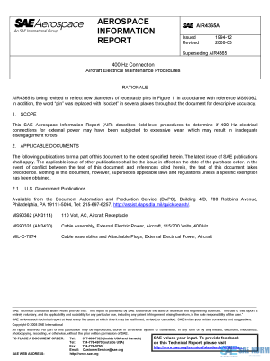 SAE AIR 4365 Series PDF