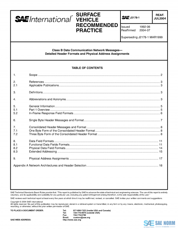 SAE J 2178/1 Series PDF