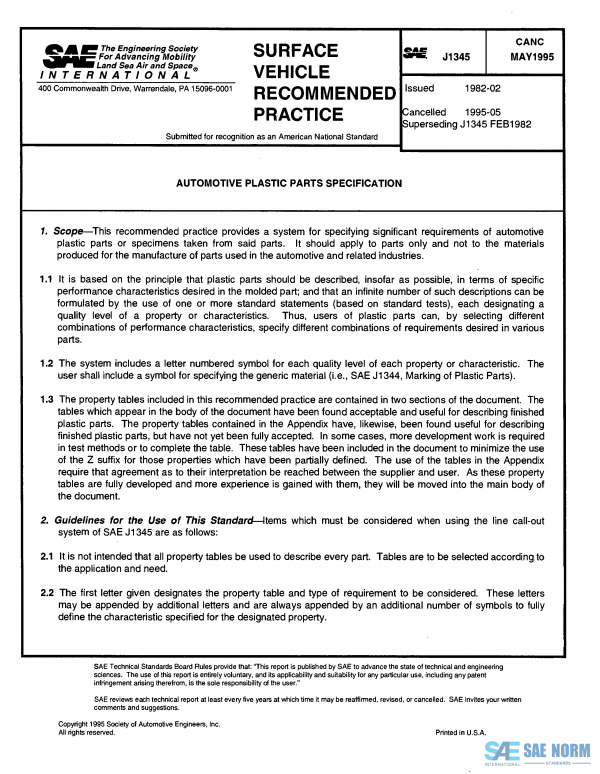 SAE J 1345 Series PDF