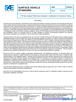 SAE J 2992 Series PDF