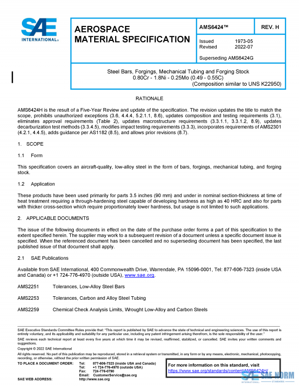 SAE AMS 6424 Series PDF